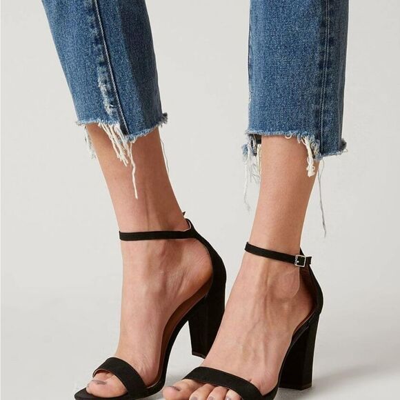 MADDEN Girl Beella Tan Suede Heeled Sandal Strappy - Picture 2 of 15